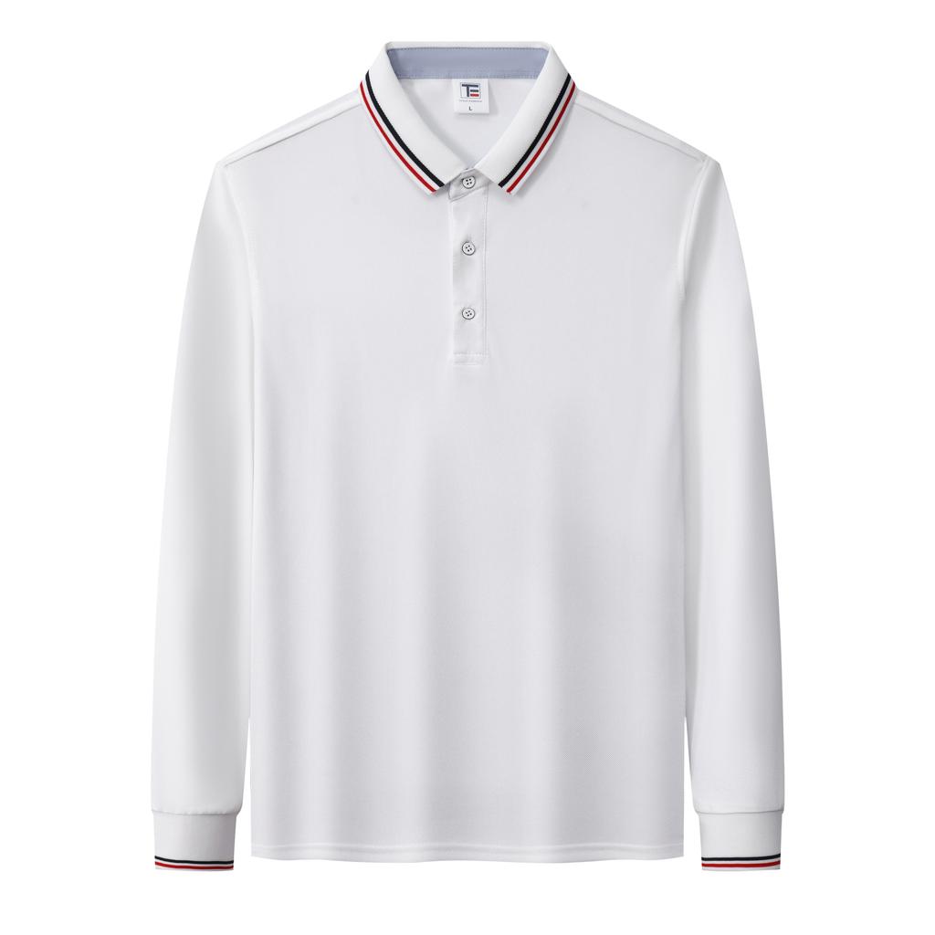 Sommermode Herren Poloshirt Business Casual Langarm T-Shirt Heißverkaufend Hochwertig Atmungsaktiv Bequem Oberteil Herbst