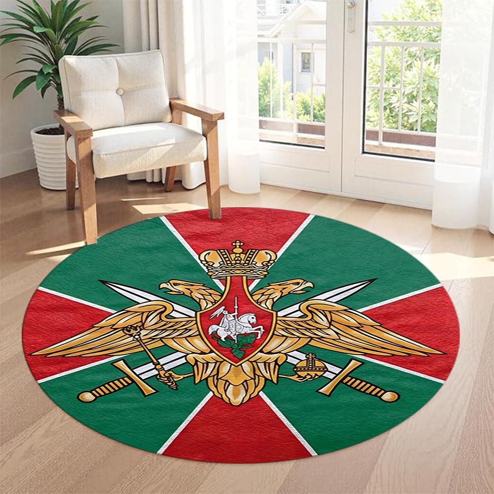 Eagle Round Office Rug Design for Game Room Dormitory Entryway Outdoor Antislip Round Carpet Decorate Offices Perfect Gift for Friends Family