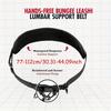 Hands Free Dog Leash Dog Waist Leash With Lumbar Support Belt Multifunctional Extendable Dog Leash Reflective Bungee Leash Black