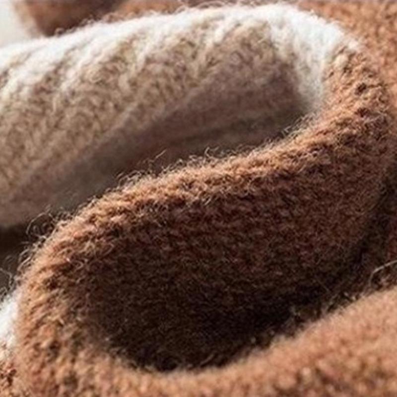 Inverno Cashmere Protezione Orecchie Caldo Cappello Lavorato a Maglia Colore a Contrasto Cappello a Pompon da Donna