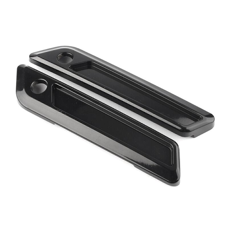 2 Stück Satteltaschen-Scharnier-Verriegelungsabdeckungen Teile Zubehör für Touring Electra Road Street Glide 14-23