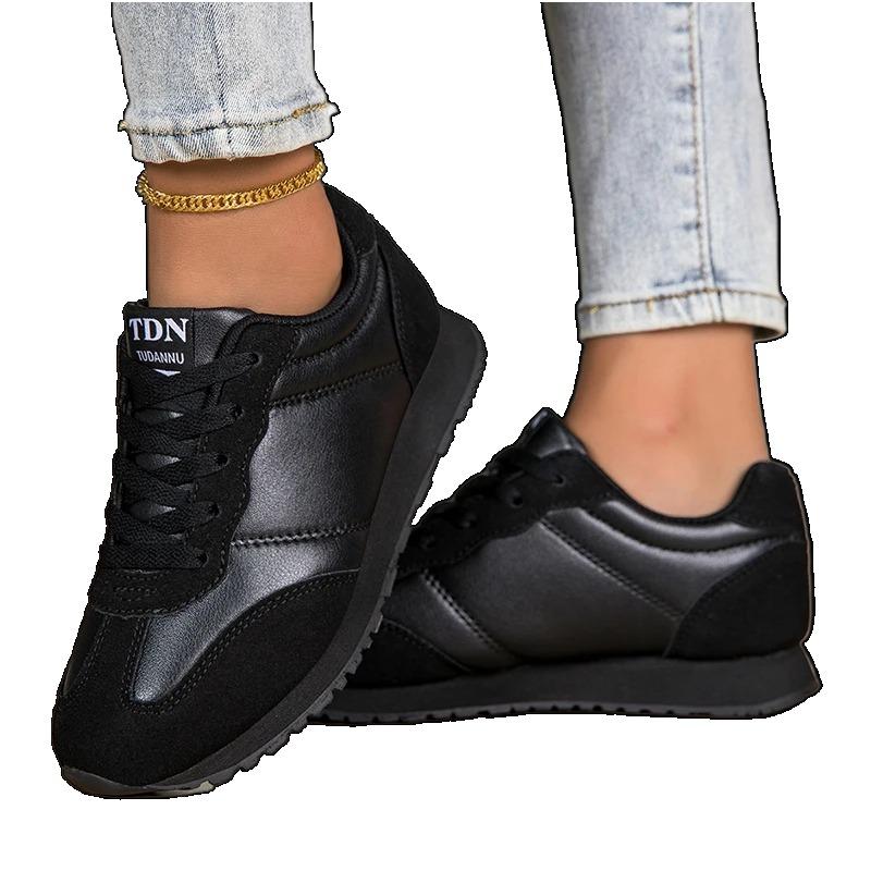2026 New Autumn Womens Shoes Trendy Comfortable Casual Sports Shoes Versatile Leather Shoes Footwear Casual Sports Running Trend