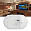 LED RV Ceiling Dome Light 360lm Dome Replacement Lighting with On Off Switch for RVs Trailers Camper