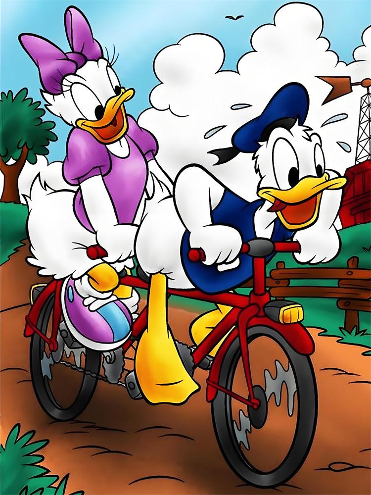 Disney 5D Diamond Painting Dark Mickey and Minnie Decoration DIY Full Diamond Mosaic Inlaid Cross Stitch Set Gift