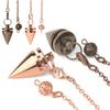 Gift Chain Gold Silver Antique Copper Dowsing Amulet Healing Reiki Pendulum Pendant Metal Cone Pendule Reiki
