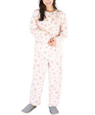 Nishiki Hergestellt im Inland Petite Glatt Langes Oberteil und Unterteil Lang Frühling und Herbst Loungewear Damenpyjama, Japan, Genäht, Größe, 100%