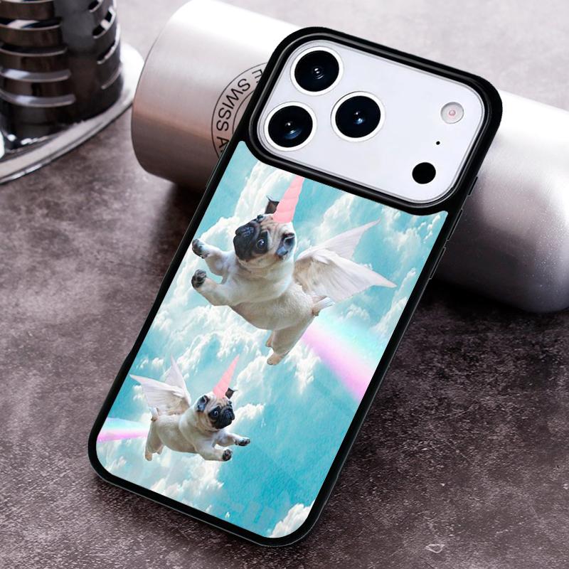 CUTE PUPPY PUG DOG MOPS Phone Case For iPhone 17 16 15 14 13 12 11 Pro Max Plus 17Air Soft Silicone Cover