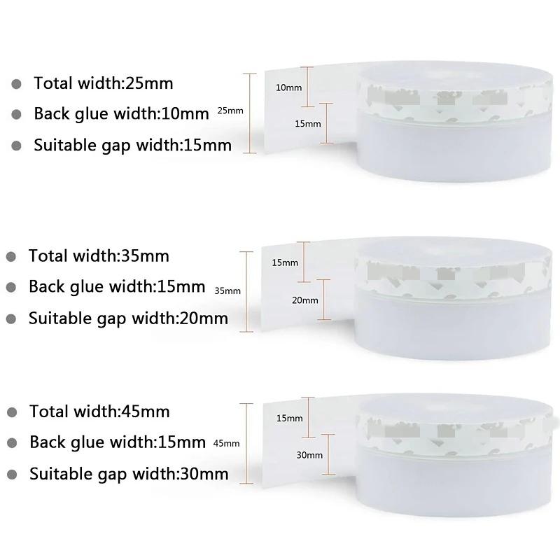 Self Adhesive Door Seal Strip 5M 10M Length Weatherstrip Windproof Dustproof Window Bottom Gap Cover Tape for Home Improvement