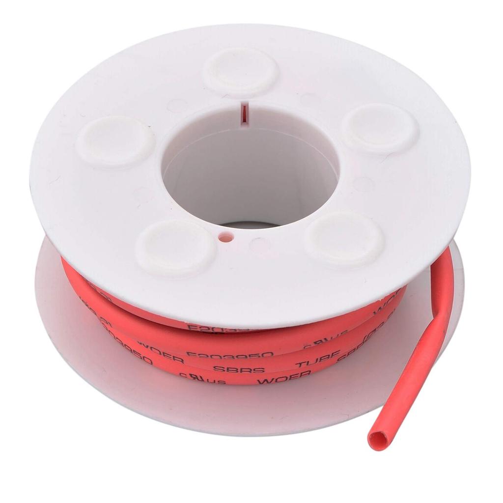 Daytona Motorcycle Heat Shrink Inner Diameter 16068 Tubing, Red, 3.2 (3m),