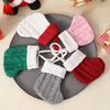 Xmas Tree Hanging Decorations Christmas Tableware Holder, Knitted Stockings Spoon Knife Fork Decorative Pendants for Trees Bag Fireplace, Tree,