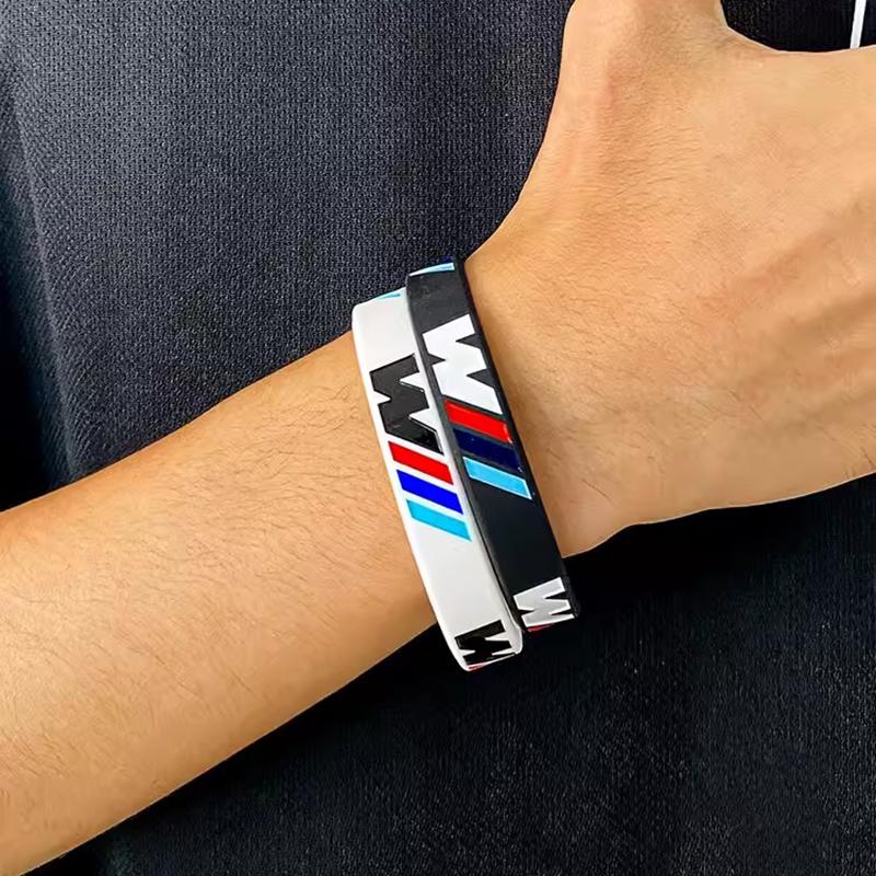 M Power Silicone Wristband Car Emblem Sport Bracelet Interior For BMW X1 X2 X3 X5 X4 X6 X7 G30 G20 G32 G11 G12 F40 F30 F20 F10 Gjbn47