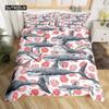 Shark duvet Cover Set Deep Sea Animal Bedding Set Cartoon Ocean Sharks Colourful Hand Drawn Comforter Cover For Kids Boys Girls