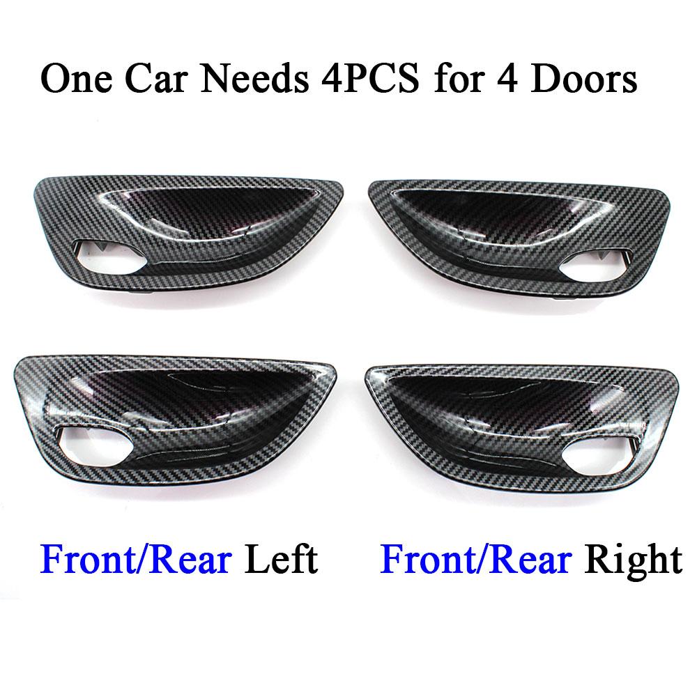 Fibră de carbon, mâner de deschidere a ușii, stânga, dreapta, panou, capac, panou de înlocuire pentru BMW Seria 5 F10 F11 520i 523i 525i 528i