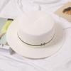Caps Big Brim Panama Hats Summer Sunscreen Hats Letter M British Beach Caps Women Straw Hats