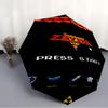 Parapluie Pliant Imprimé Z-Zelda Legends, Parapluie d'Extérieur, de Loisirs et de Voyage, Tissu de Parapluie Durable, Cadeau d'Anniversaire et de Fête