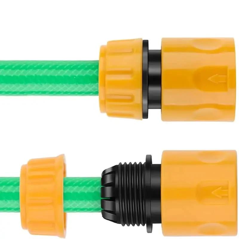 Garden Hose Water Gun Quick Connector Repair Damaged Leaky Water Tube Adapter 1/2" End Double Male Hose Coupling Gardening Tools