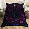 Dazzling Glowing Bedding Set 3D Duvet Cover Set Single Double Twin Full Size Teens Adults Bedclothes Soft Polyester Bed Linen