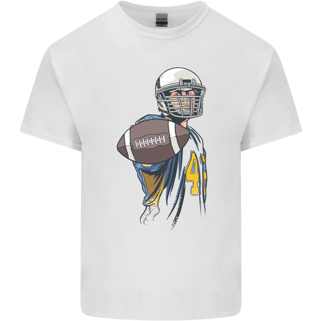 American Football Player Holding a Ball Unisexs Light Cotton TShirt