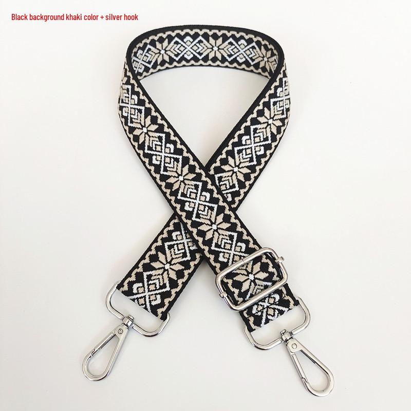 3.8cm Wide Diamond Jacquard Crossbody Strap for Bags and Backpacks.