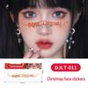 Christmas Tattoo Stickers: Easy-to-Remove Temporary Makeup Tattoos with Tree, Reindeer, and Snowflake Designs.