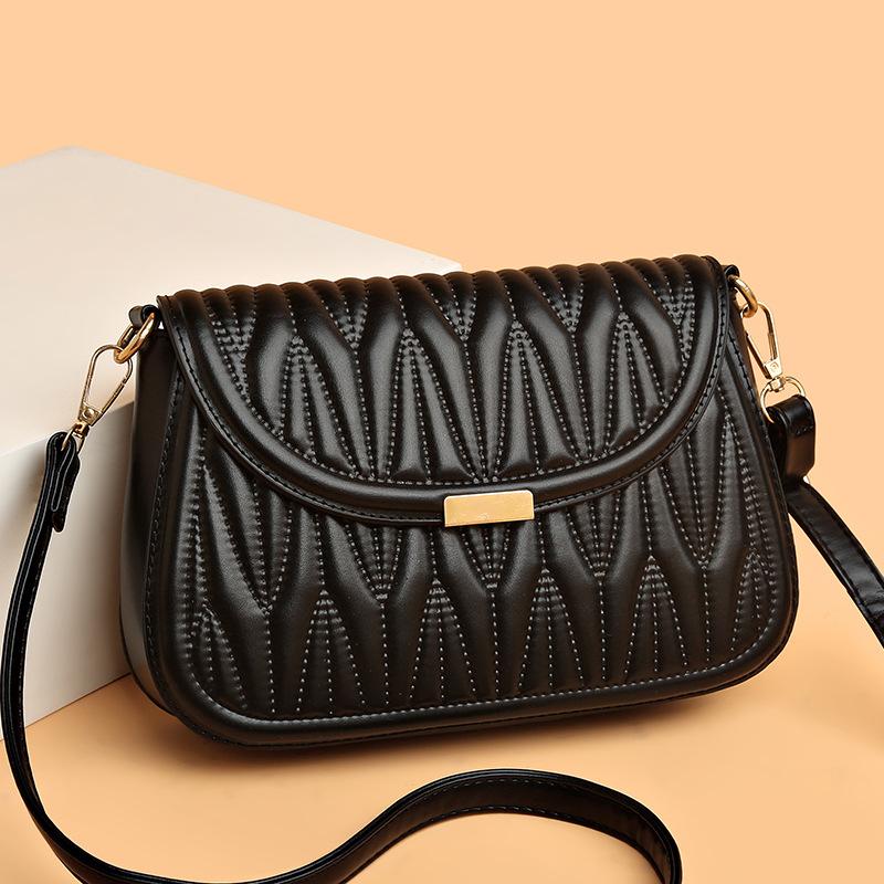 Kleine Umhängetasche aus weichem PU-Leder mit großem Fassungsvermögen