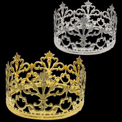 Fashion Adult Children's First Birthday Party Cake Crown Accessories Alloy Rhinestone Decoration Full Circle Crown Ornaments