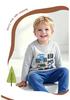 Autumn 2026 Boys' Cartoon Tractor Long-Sleeved T-shirt - European & American Style