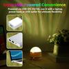 2 In 1 Northern Lights Projector, 16 Color Aurora Night Light Projector,Remote Galaxy Light Projector,USB Recharge Ocean Wave Projector for Playroom