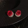 Crystal Temperament For Grils Korean Dangle Earrings Ear Jewelry Women Stud Earrings Drop Earrings