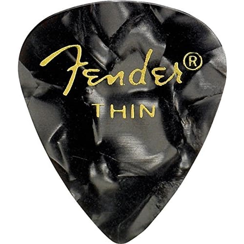 Fender [8 Color Assortment] 8-Piece Set (1 of Each Color) Teardrop Thin Guitar Picks