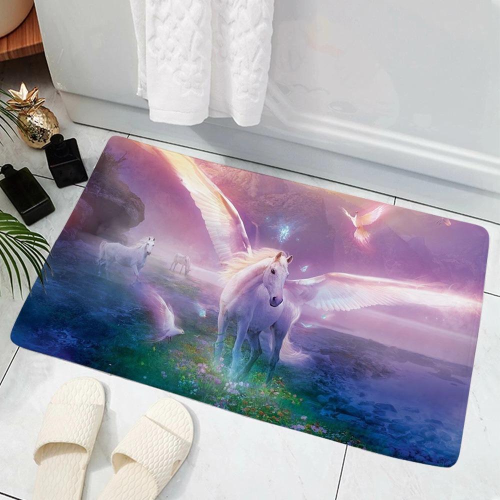 Galoppierendes Pferd Willkommensmatte Tür für Haus Wohnzimmer Schlafzimmer Sofa Fußmatte Dekor Kinder Spielbereich Teppich Teppich Rutschfeste Bodenmatte