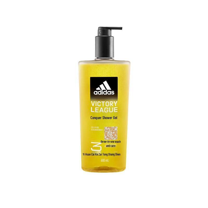 Adidas Men's 3-in-1 Body, Hair & Face Wash - Conquer 600ml