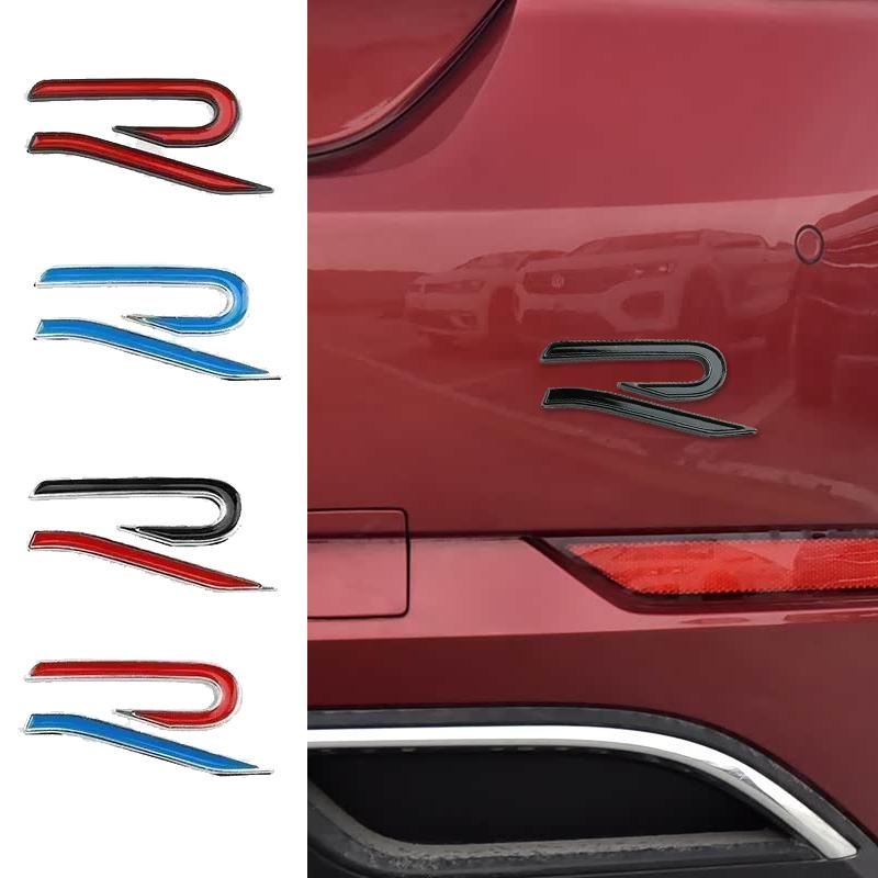 DOG1 Metal Car Decals for Volkswagen VW R Line Golf 6 7 8 Beetle Scirocco Passat Touran Tiguan Jetta Trunk Sticker Fender Side Badge