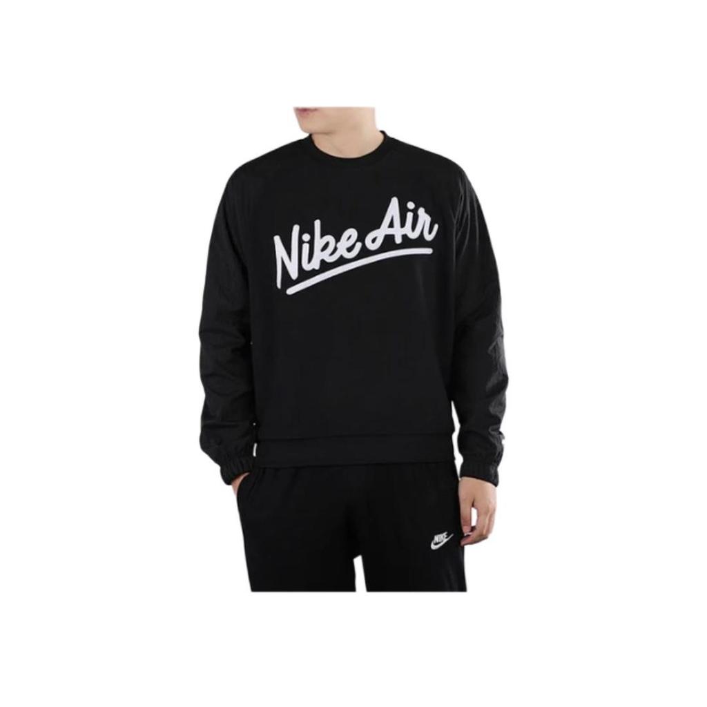 Nike Pullover Crew Neck Letter Print Long Sleeve Sweatshirt Men Sweatshirt Black BV5187-010