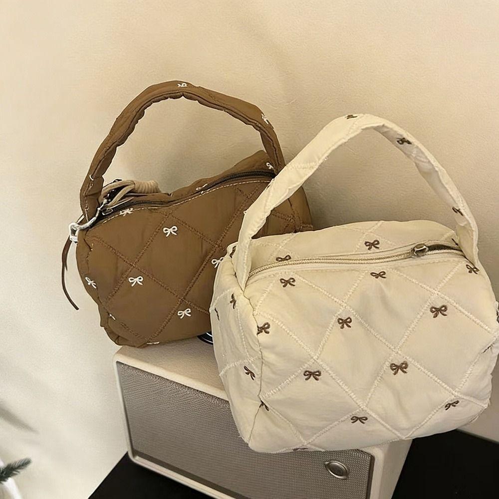 New Bowknot Makeup Bag Zipper Waterproof Cosmetic Bag Large Capacity Toiletry Pouch Women