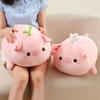 Ultra Soft Pink Pig Stuffed Doll Lying Plush Piggy Toy Animal Soft Plushie Pillow for Kids Baby Comforting Birthday Xmas Gift