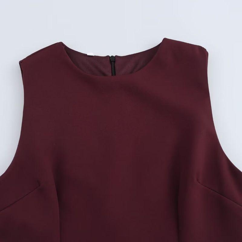 Kaslead New Arrival Women's Clothing Fashion Style Fashion Minimalist Silk Net Patchwork Dress 4661289