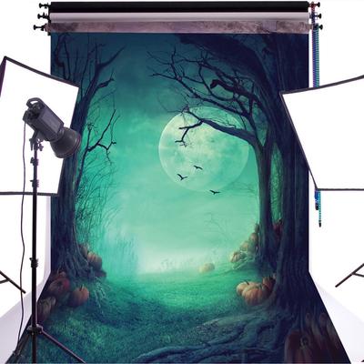 5x7ft Duluda Halloween Nacht Vinyl Fotografie Hintergrund Studio Hintergrund Requisiten