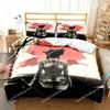 Set Biancheria da Letto Samurai Giapponese Morbido Copripiumino Set per Camera da Letto Uomo Adolescente Singolo Matrimoniale King Size Copripiumino Federa Regalo Ragazzo