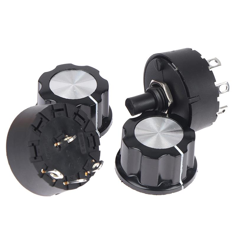 1Pcs 2/3/4/5/6/7/8 Gear With Knob Cap Rotary Gear Switch 6A 250V Power Switch