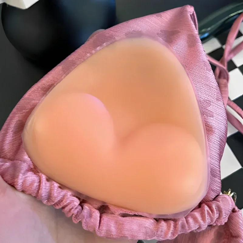 Invisible Chest Push Up Sticky Bra Thicker Sponge Bra Pads Breast Push Up Enhancer Silicone Removeable Inserts Swimsuit Bra