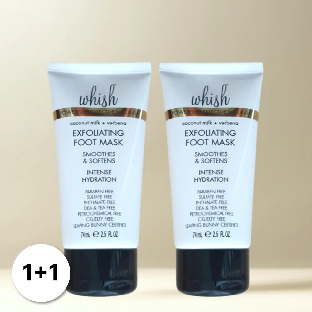 

[1+1] whish Foot Mask Silk Foot Cream Foot Care Exfoliating 74ml 2 Pieces