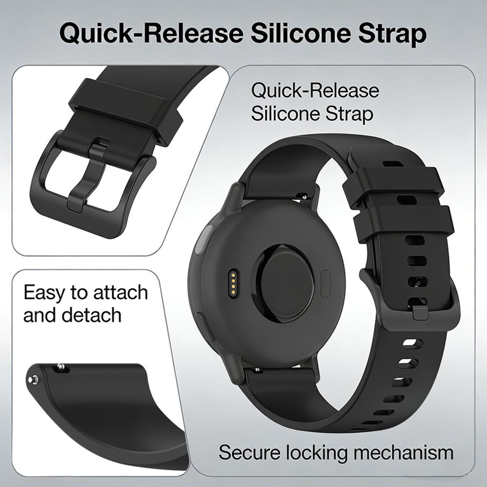 22mm Silicone Watch Bands For Mi Watch 5 2 Pro Color 2 Wrist Strap Xiaomi Watch S4 Sport S3 S2 S1 Active/Pro Adjustable Bracelet