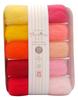 Hamanaka Aclaine Wool Felt, 10-Color Set (Approx. 2g Per Color), Red, Yellow, and Pink, H441-142-5