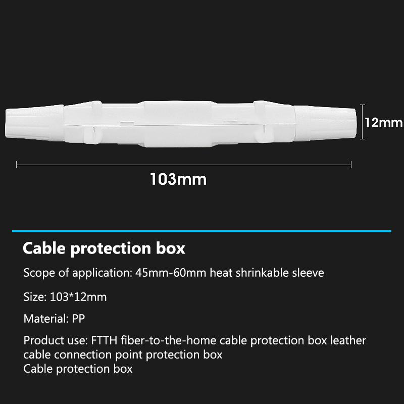 10 st Fiberoptisk Fusionsskydd Rund Låda För Dropkabel Optisk Fiber Smälts