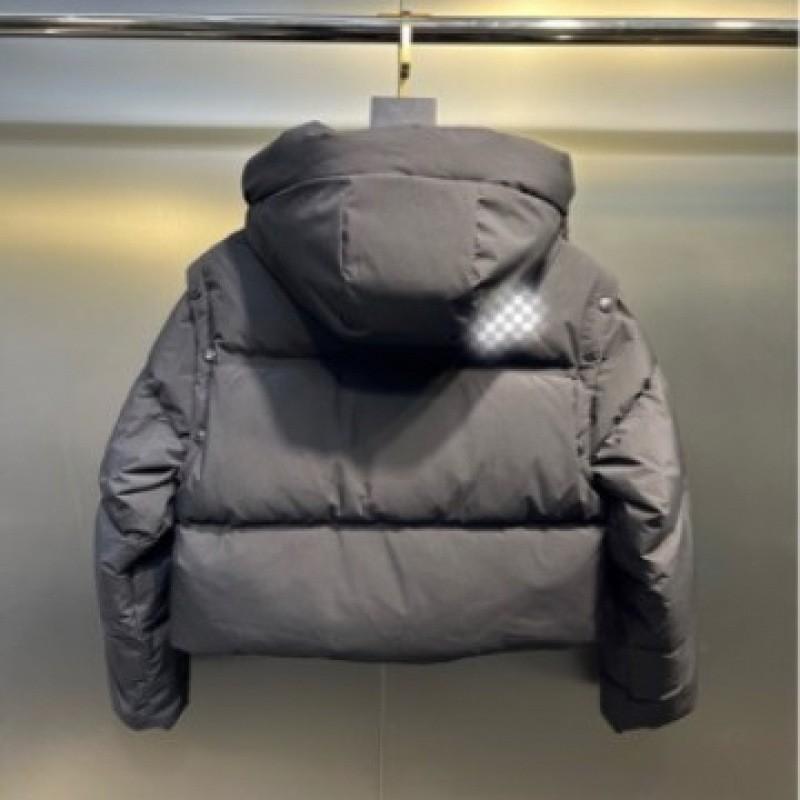 Womens Detachable Sleeve Down Jacket Short Puffer Coat 90% White Duck Warm Winter Outerwear
