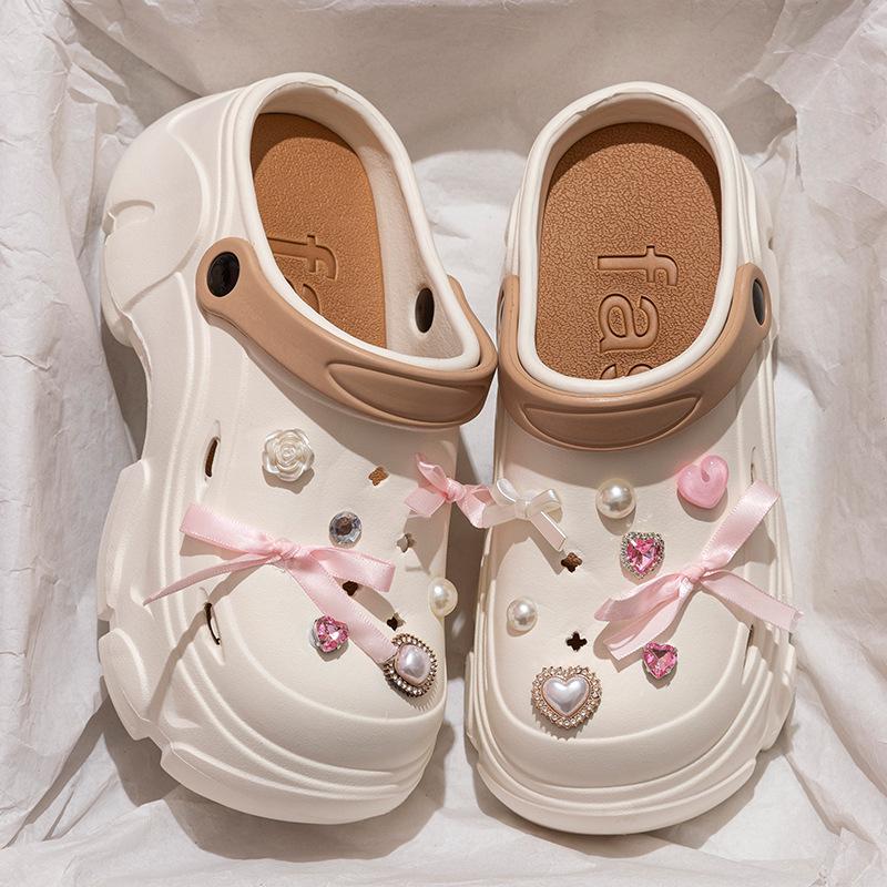 Dámské letní protiskluzové plážové sandály s platformou a otevřenou špičkou