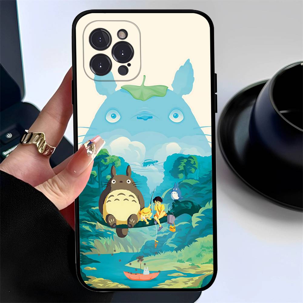 Cartoon Cute T-Totoros Phone Case For Iphone 17 16 15 16e 14 13 12 11 Pro Max Plus Case Cover Coque