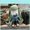 Cute Resin Frog Hanging Decor Miniature Garden Ornament For Office And Home Decor