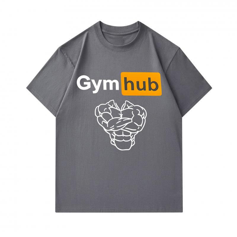 Men's 100% Cotton Crew Neck Short Sleeve T-Shirt, Funny Gym Muscular Heart Graphic Print Casual Workout Fitness Tee, Soft Breathable Daily Top for Gym